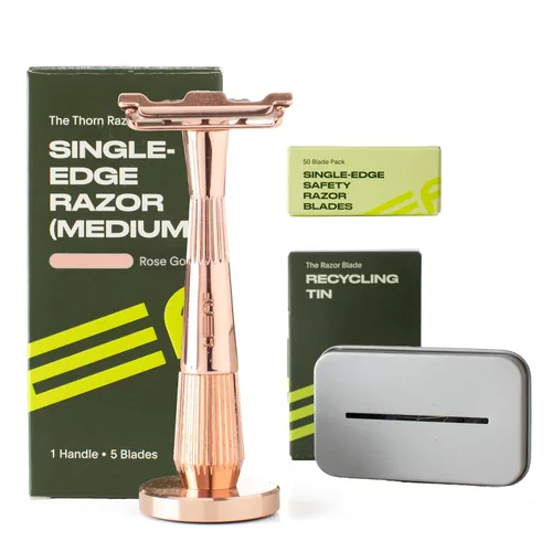 Miniatura 9 de Leaf Shave Juego de maquinilla de afeitar Leaf Twig, incluye maquinilla de afeitar Twig, soporte a juego, repuestos de cuchillas de un solo filo