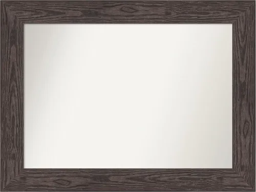 Miniatura 659 de Amanti Art Espejo personalizado, espejo de baño negro puente, espejo de pared o espejo de tocador de baño sobre el fregadero (26 x 26 pulgadas)