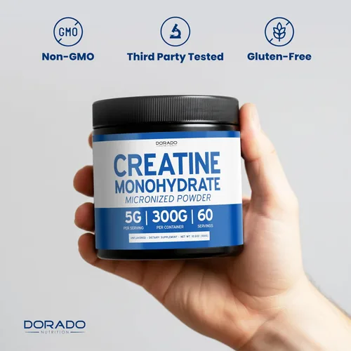 Miniatura 7 de Monohidrato de creatina en polvo 5G l micronizado y sin sabor l 60 porciones 5000 mg por porción l Suplemento de creatina pura para hombres