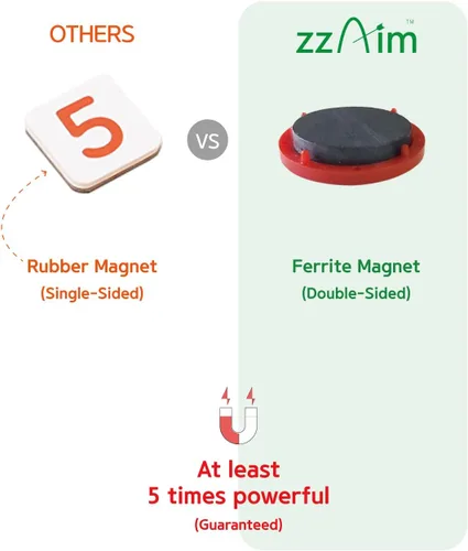 Miniatura 5 de Azulejos magnéticos de doble cara para fecha y día de la semana, juego de números de ferrita extra fuertes para refrigerador, tableros de horarios