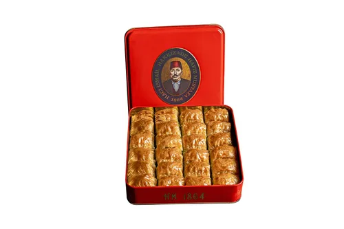 Miniatura 16 de Hafiz Mustafa 1864 Istanbul Baklava - Caja de pastelería - Bocadillos de postre de Baklava horneados hechos de hojas de masa filo fresca, pistacho