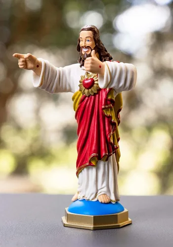 Miniatura 5 de Fun Costumes Buddy Christ - Figura coleccionable de estatua – 4.75 pulgadas con caja de ventana, embalaje estándar