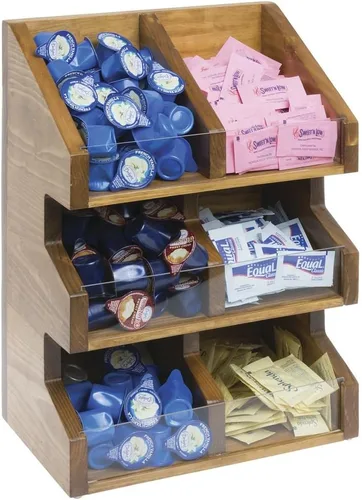 Miniatura 3 de Cal-Mil 2054-99 Madera Condimentos Organizador/Expositor Doble