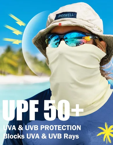 Miniatura 3 de JHYWELL Mascarilla refrescante para el cuello, protección UV, bandana resistente al viento para esquí, pesca, senderismo, ciclismo