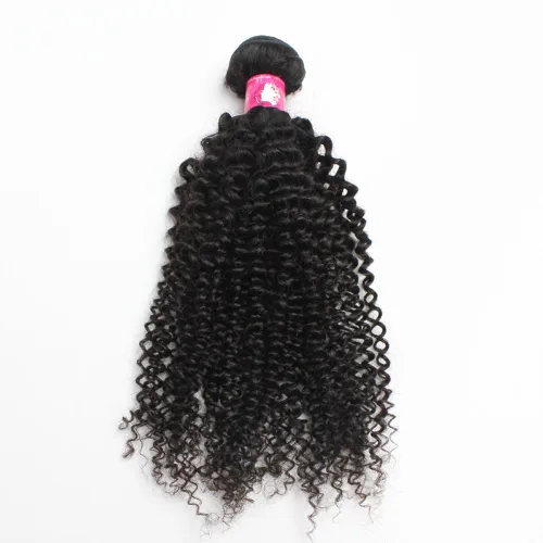 Miniatura 34 de Deep Curly Hair Bundle Brazillian Virgin Hair Weft Supplier 1pcs 12 Inch 1B Black 100g Soft Remy Hair Bundles