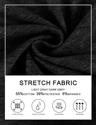 Miniatura 5 de HARTPOR Pantalones deportivos de algodón para mujer, pantalones deportivos para yoga, pantalones deportivos casuales para correr con bolsillos