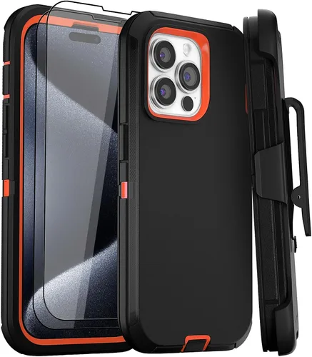 Miniatura 18 de Funda para iPhone 11 con 2 protectores de pantalla, protección contra caídas, cuerpo completo, resistente de servicio pesado, de grado militar, a