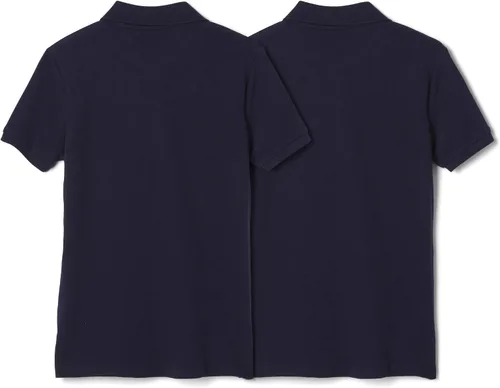 Miniatura 2 de French Toast Girls' Short Sleeve Stretch Pique Polo-2 Pack