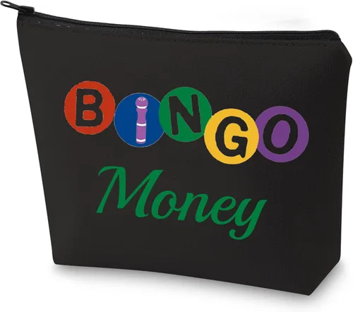 Miniatura 8 de G2TUP Divertido Bingo Juego Amante Regalo Dinero Cremallera Bolsa Casino Juego Neceser