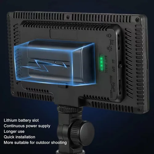 Miniatura 6 de Luz de video LED 32 W 416 unids Panel plano LED lámpara de luz de iluminación de fotografía Panel de iluminación de cámara Luz de relleno
