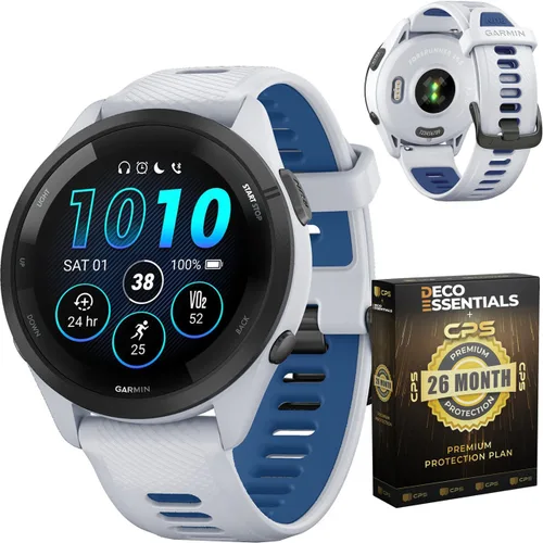 Miniatura 18 de Garmin 010-02810-03 Forerunner 265S Reloj inteligente GPS Negro/Amp Amarillo Bundle con Deco Essentials Exclusivo 26 Meses CPS Paquete de Protección