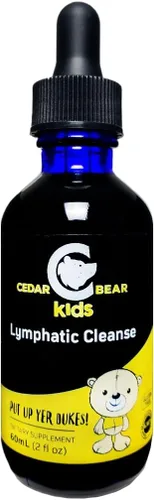 Cedar Bear - Limpieza linfática para niños, suplemento herbario líquido que apoya la función linfática e inmune saludable, 2 onzas líquidas (paquete