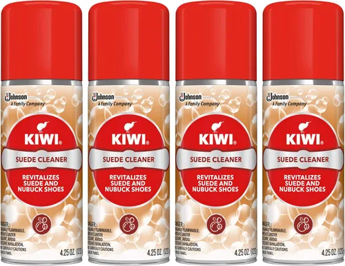 Miniatura 2 de KIWI Limpiador de zapatos de gamuza y nobuk para zapatos, botas y más, botella de spray, 4.25 onzas, paquete de 4