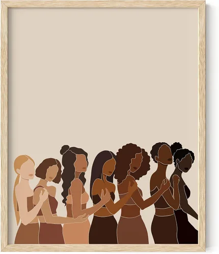 Miniatura 14 de HAUS AND HUES Pintura de mujeres afroamericanas para paredes, arte africano, arte de pared, arte de pared de mujeres negras, pinturas artísticas