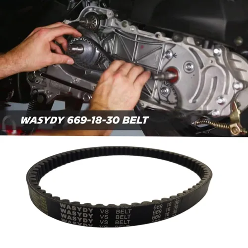 Miniatura 3 de Paquete de 3 correas de transmisión 669 18 30 CVT de repuesto para motor GY6 de 4 tiempos, 49 cc, 50 cc, 139 QMB, compatible con Axis m200 Roketa