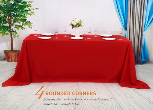 Miniatura 326 de Showgeous Paquete de 4 manteles redondos color rosa intenso de 120 pulgadas de poliéster para mesas redondas, manteles de tela decorativa lavable