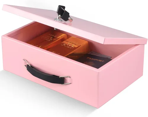 Miniatura 9 de xydled Caja Fuerte Resistente al Fuego Caja Fuerte con Cerradura de Llave para Almacenamiento de Seguridad en Casa y Oficina de Objetos de Valor