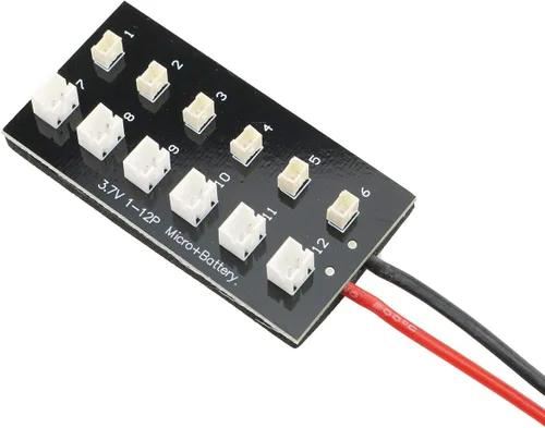 Miniatura 3 de E-outstanding Paquete de 1 placa de carga de equilibrio de batería Lipo de 3.7 V, 1S Ultra Micro JST-PH Paralelo Connect Plate Blade Inductrix
