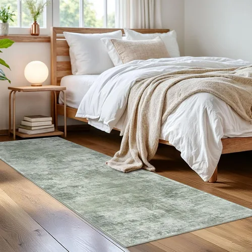 Miniatura 203 de IOHOUZE Alfombra abstracta lavable de 3 x 12 pies para pasillos, antideslizante para cocina, camino de entrada de lana sintética para interiores