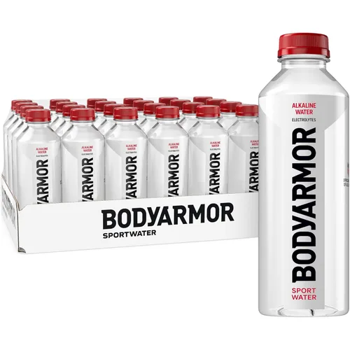 Miniatura 12 de BODYARMOR SportWater Agua alcalina, agua embotellada de alta alcalina, pH 9+, 1 litro (paquete de 6), paquete de agua refrescante con electrolitos
