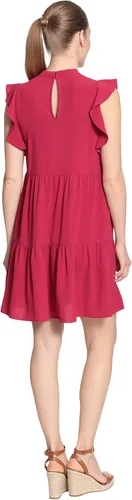 Miniatura 3 de London Times Vestido escalonado de cuello alto para mujer