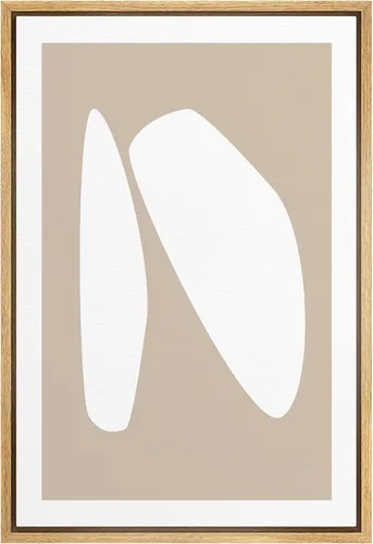 Miniatura 25 de SIGNWIN Lienzo enmarcado para pared, diseño retro pastel, anillo geométrico en espiral, ilustraciones de formas abstractas, arte moderno