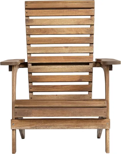 Miniatura 6 de Teal Island Designs Kenneth - Juego de 2 sillas Adirondack de madera natural