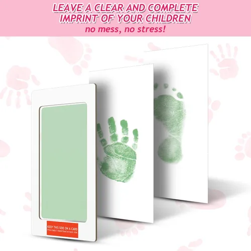 Miniatura 3 de Outus Kit de 14 piezas de huellas de patas para perros, almohadilla de tinta sin ensuciar, kit de impresión de huellas conmemorativas para mascotas