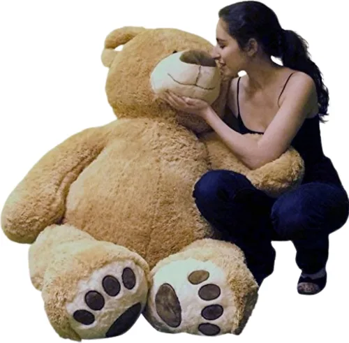 Miniatura 4 de Big Plush Oso de peluche personalizable gigante de 5 pies premium suave, peso 17 libras en caja grande, no envasado al vacío