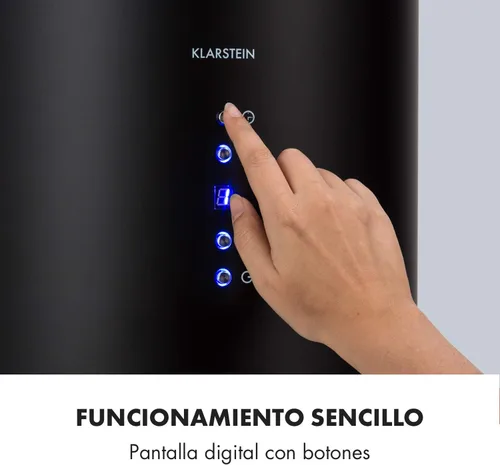 Miniatura 8 de Klarstein Campana extractora de isla colgante, ventilador extractor para islas de cocina, flujo de aire de 558 m³/h, temporizador, ventilador