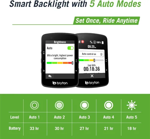 Miniatura 3 de Bryton Rider 650 - Pantalla táctil LCD a color de 2.8 pulgadas, GPS para bicicleta/ciclismo, mapa precargado de EE. UU., compatible con radar