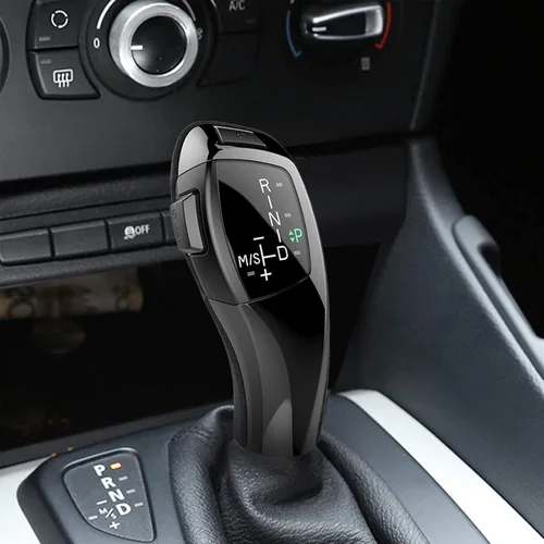 Miniatura 4 de Kit de actualización automático LED para palanca de cambios LHD para accesorios de automóvil BMW E90 E91 E93 E81 E82 E84 E87 E88 E89 de carbono
