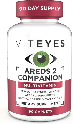 Viteyes Classic AREDS 2 Suplemento multivitamínico complementario, fórmula multivitamínica integral para usuarios de AREDS 2, 90 cápsulas
