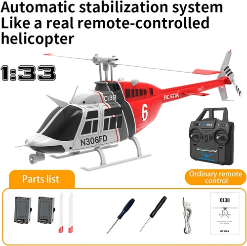 Miniatura 9 de C138 206 Helicóptero con control remoto Avión Avión RC Heli Aileronless 6CH 6 ejes giroscopio altitud flotando Añadir localización de flujo óptico
