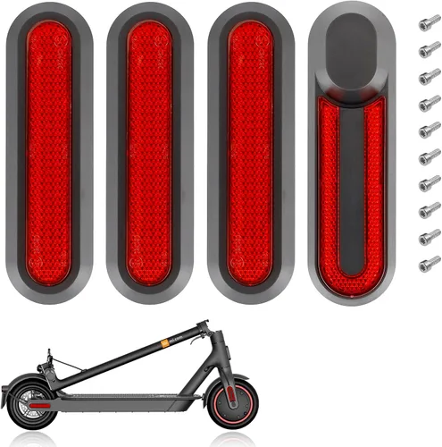 Scooter Reflectante Cubierta lateral decorativa Accesorios Scooter 4 unids Cubierta lateral de rueda delantera y trasera Modificación Set Scooter