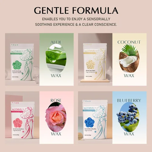 Miniatura 4 de KOTAMU - Kit de depilación con cera para mujeres y hombres, calentador de cera para depilación, kit de cera digital con olla de silicona, ideal
