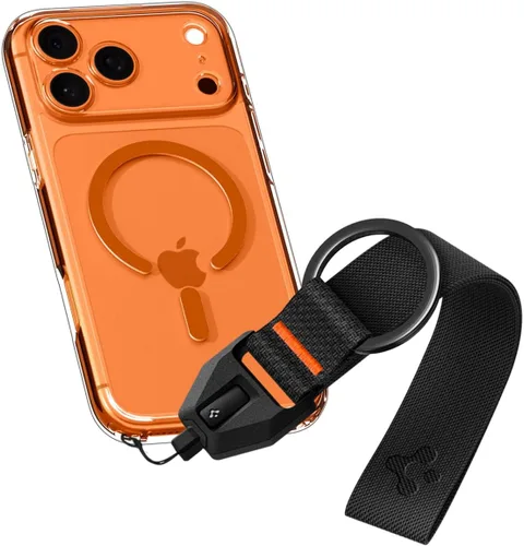 Miniatura 8 de Spigen Life - Mosquetón con correa para llaves y artículos de transporte diario, llavero anillo mosquetón - Padre Negro