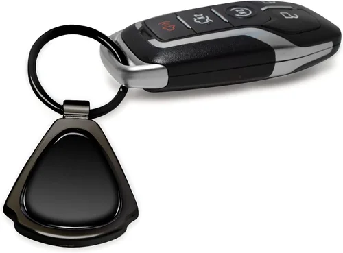 Miniatura 4 de iPick Image for Ford Mustang GT Black Dome Metal Teardrop Key Chain