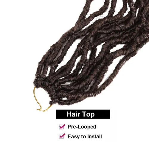 Miniatura 5 de 8 paquetes de cabello de ganchillo suaves con extremos rizados, de 24 pulgadas, trenzas de ganchillo de imitación de diosa de 24 pulgadas, trenzas