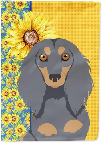 Miniatura 72 de Caroline's Treasures WDK5331CHF - Bandera de verano con diseño de girasoles rojos y blancos, manga grande, para porche, para colgar en la pared