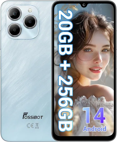 FOSSIBOT Teléfono celular S2 desbloqueado, pantalla FHD+ de 6.72 pulgadas, 20 (8+12 GB) + 256 GB /1 TB TF, batería de 5000 mAh, cámara de 50 MP+16