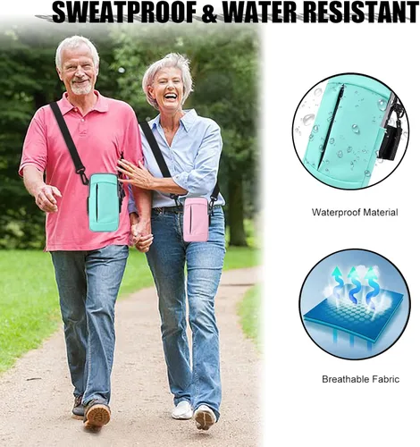 Miniatura 7 de Soporte para teléfono celular para correr, bolso cruzado para mujeres, hombres, niños, iPhone 11, 12, 13, 14, 15, 16e, 16, 17, Pro, Max, XS, Xr, X