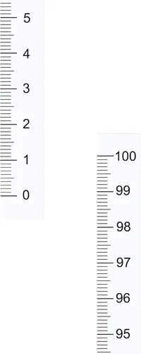 uxcell Cinta métrica adhesiva con respaldo de 39.4 in de lectura vertical cinta métrica para barra de trabajo regla (transparente)