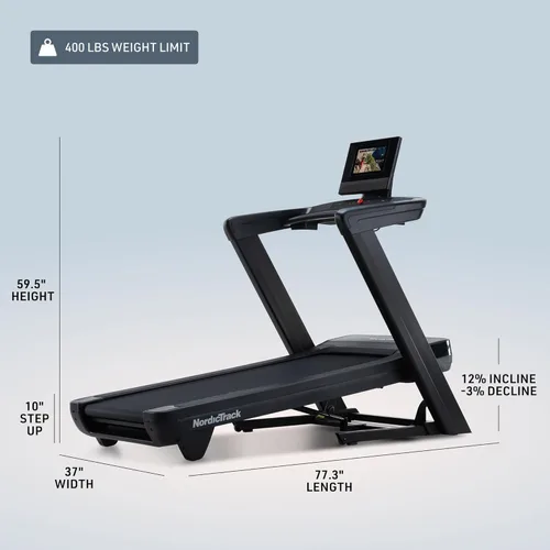 Miniatura 5 de NordicTrack Serie comercial: Cintas de correr plegables premium, inclinación y declive, se requiere membresía iFIT para acceder al contenido