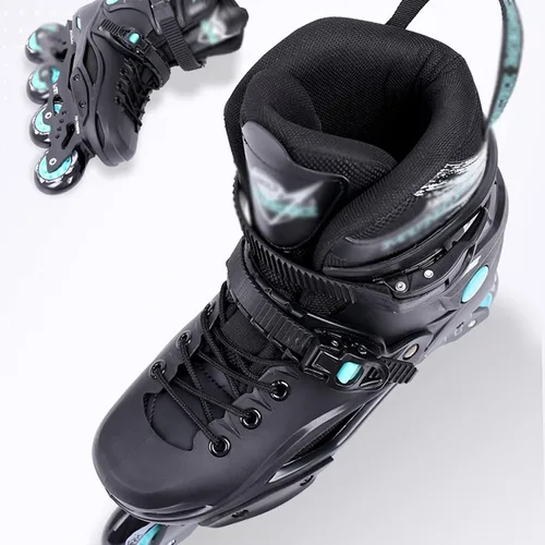 Miniatura 8 de DHAEY Patines en línea para principiantes profesionales para niños y niñas, 8 ruedas, patines para deportes al aire libre