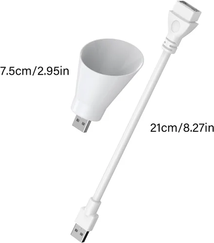 Miniatura 8 de Lámpara de escritorio LED USB con cuello de cisne flexible con luces blancas cálidas ajustables para dormitorio, lectura, luz nocturna, dormitorio