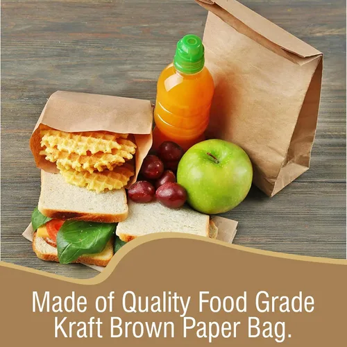 Miniatura 5 de Perfect Stix Bolsas de papel kraft marrón de 6 libras para llevar - Paquete de 500