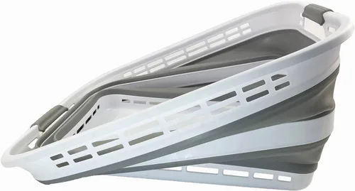 Miniatura 3 de SAMMART Cesto plegable de plástico para la ropa sucia de 42L (11 galones), contenedor de almacenamiento plegable, cesta de lavandería portátil