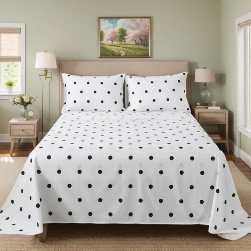 Miniatura 43 de FADFAY Juego de sábanas de cama tamaño King 100% algodón, color verde salvia, patrón floral de rosas rojas de campo francés, ropa de cama de lujo