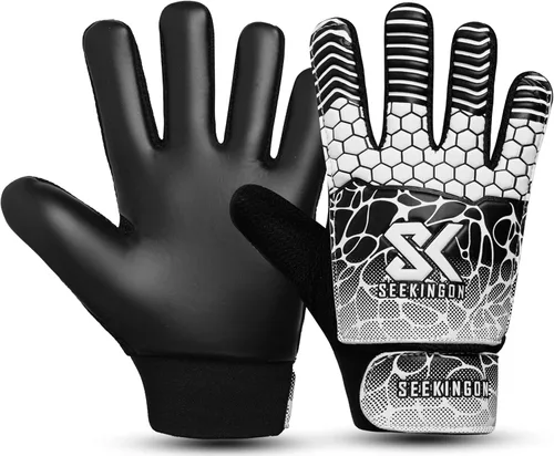 Miniatura 9 de Guantes de portero de fútbol para jóvenes, guantes de portero de fútbol para niños, jóvenes, niños, doble protección de muñeca a lo largo de 0.157